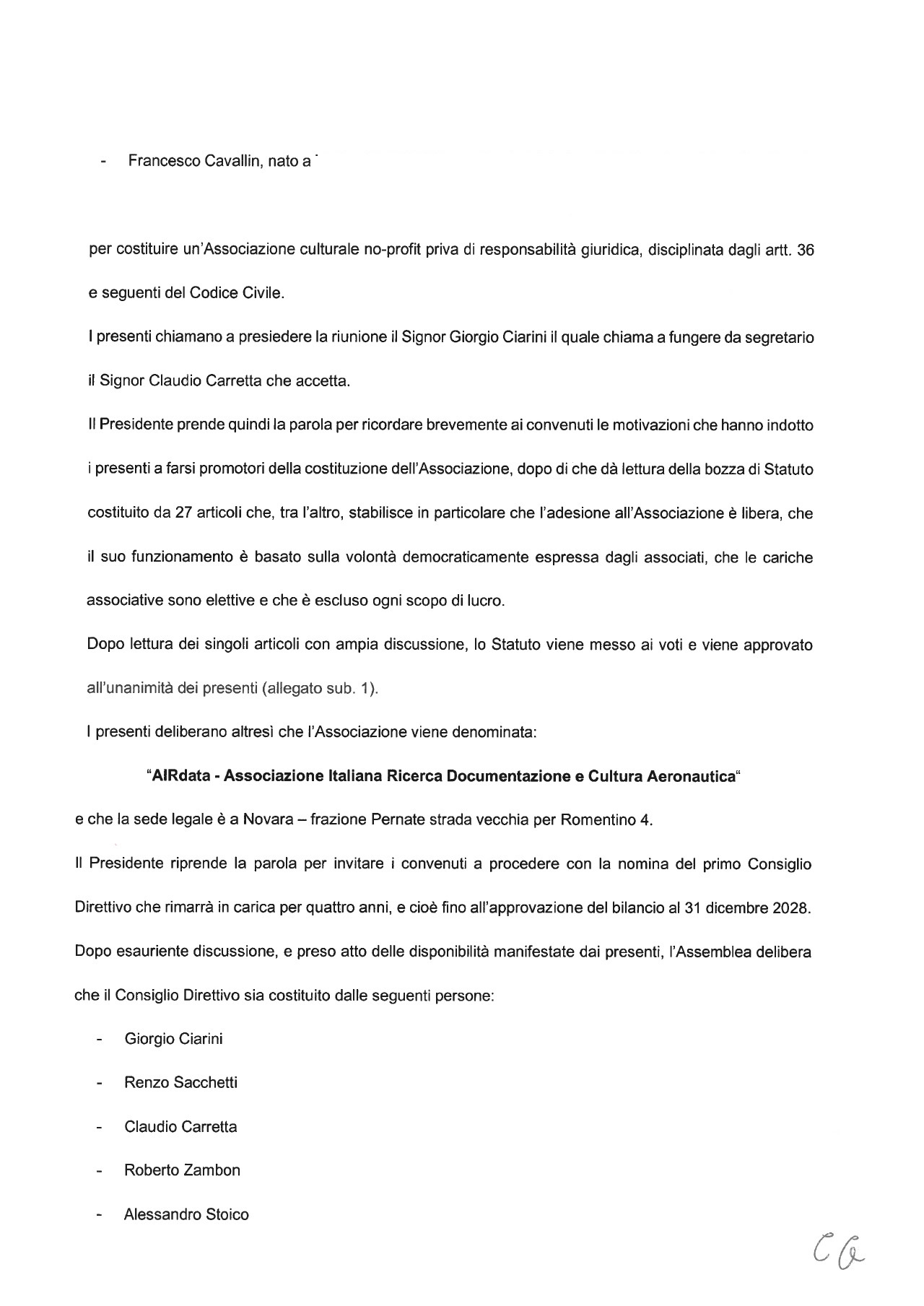 AIRdata Verbale Costituzione e statuto 11 gennaio 2025 1 pag 5